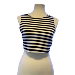 Rolla Coaster zip-up Crop Top (M)